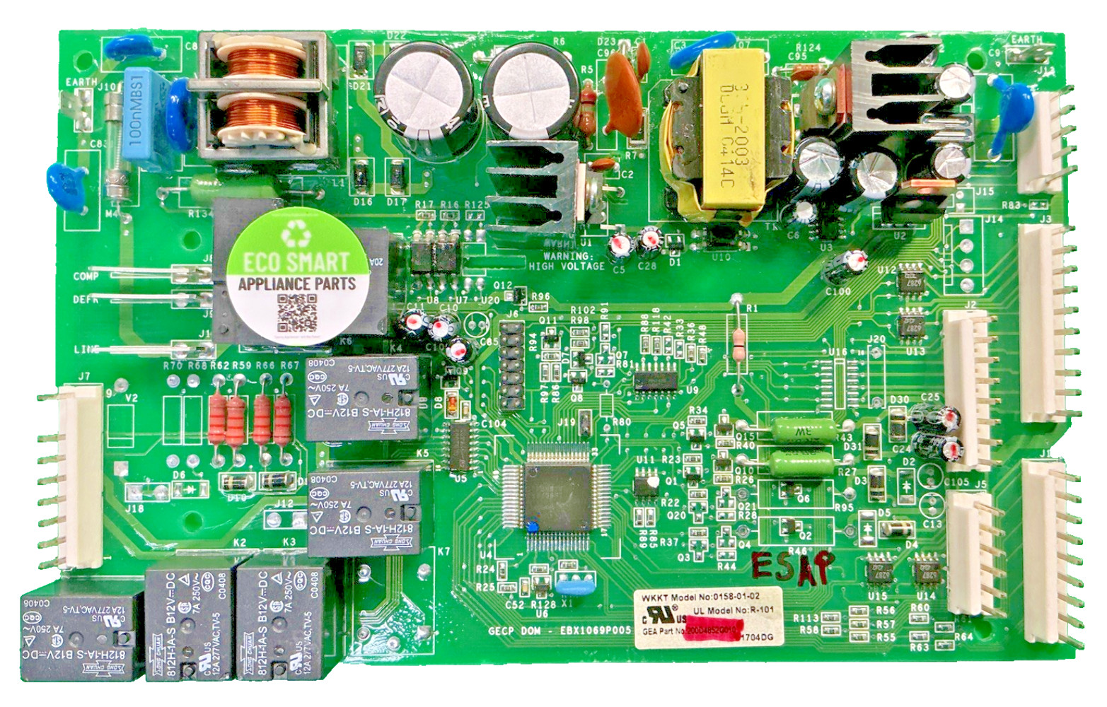 200D4852G010 OEM GE Refrigerator Main Control Board Replacement