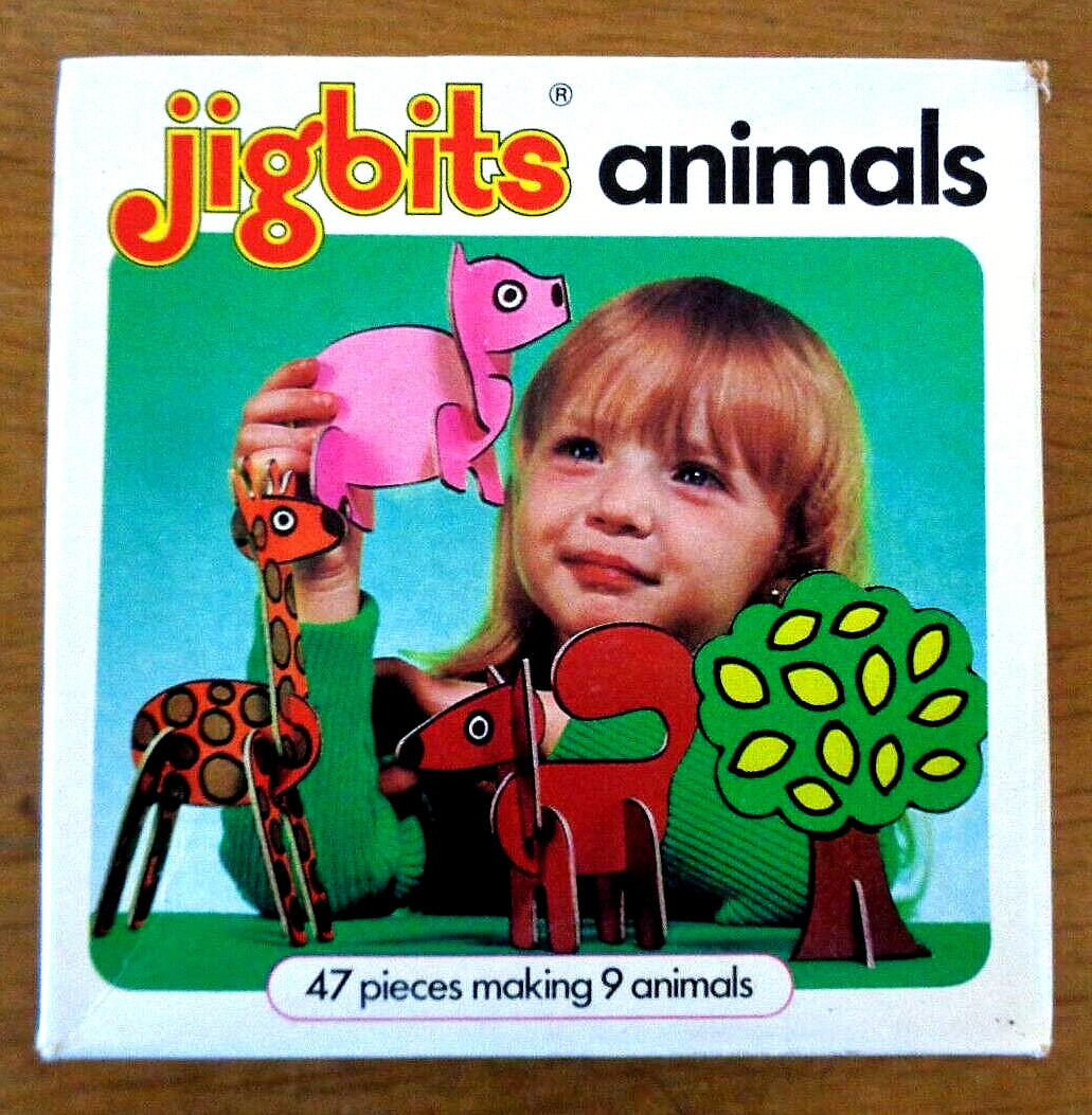 Kiddicraft JIG BITS Learning Activities * ANIMALS * 47 Pcs * Makes 9 animals