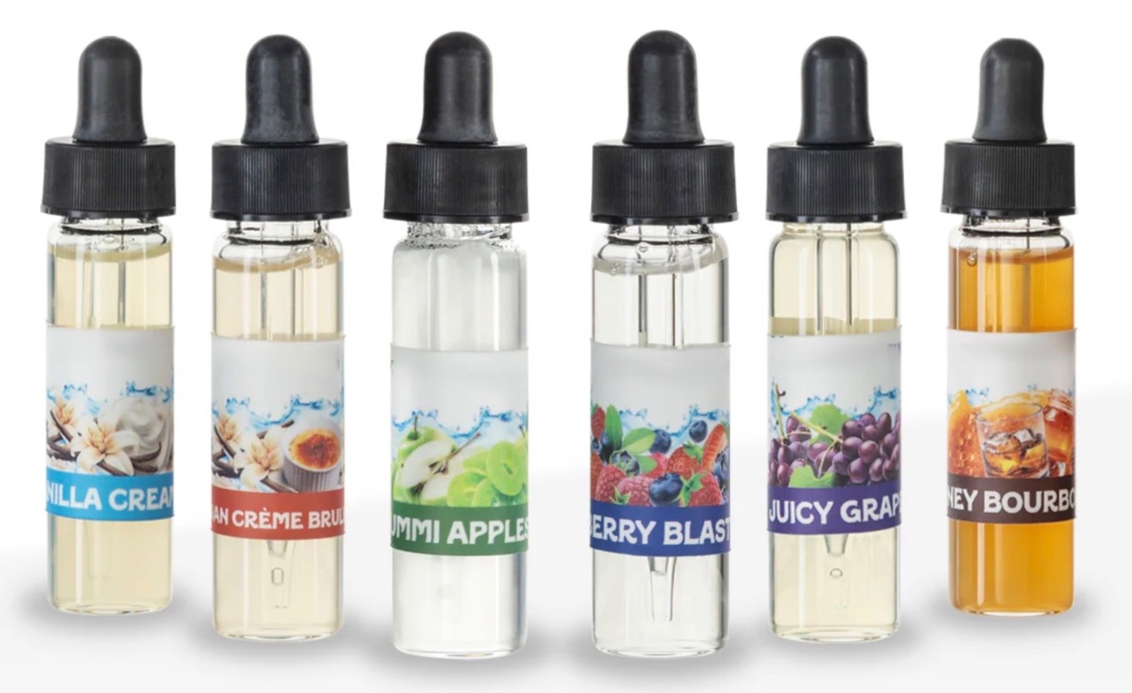 Flavored Smoking Rolling Glue 10ml Bottle Wraps/Woods/Papers (6 bottles)
