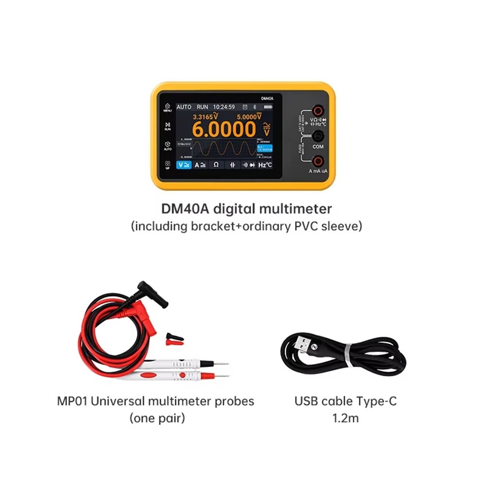 DM40 Digital Oscilloscope Multimeter Generator 50M Sample Rate Voltage8128 X