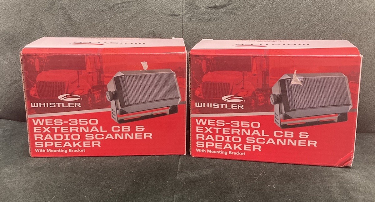 Whistler WES-350 External CB & Radio Scanner Speaker Lot Of 2