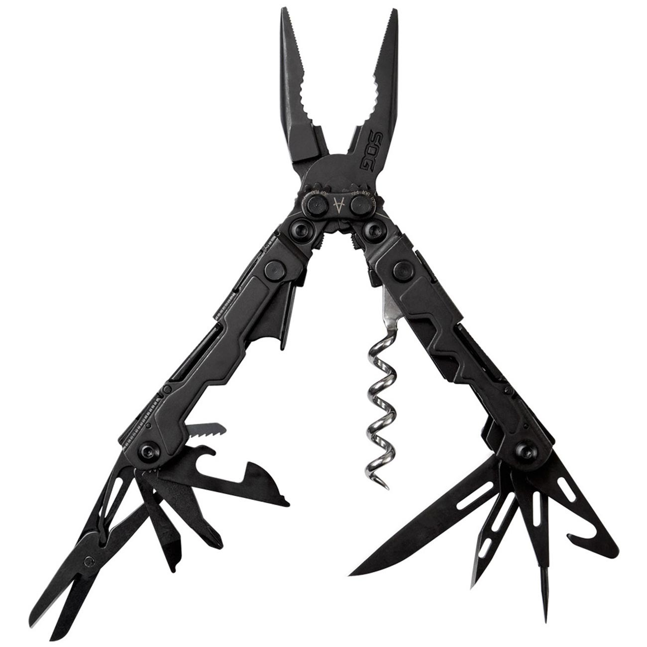 SOG PowerLitre Mini Utility Multi-Tool w/ 19 Lightweight Tools, Compact 5 Inc...