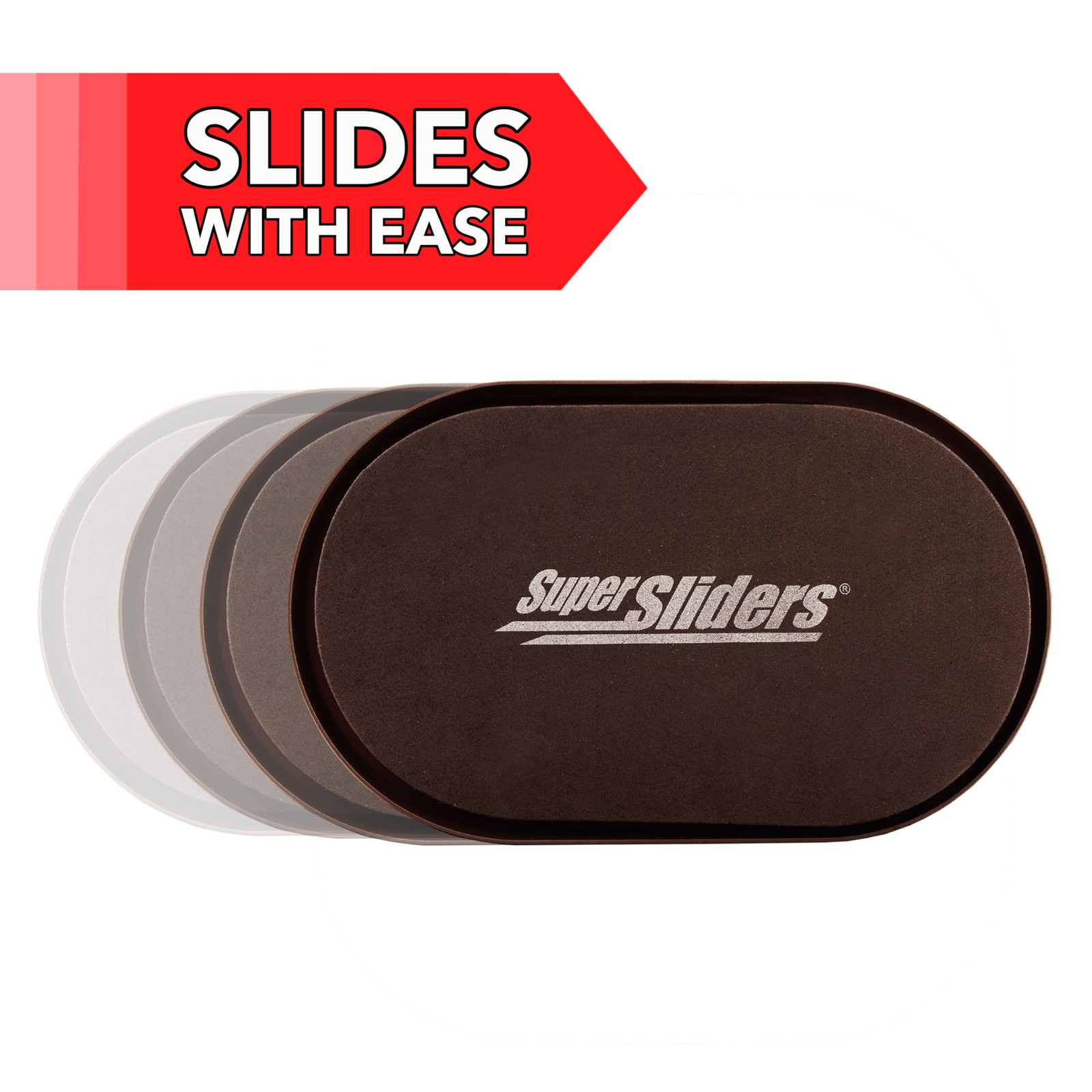 5-3/4" x 9-1/2" XL Oval Reusable Furniture Sliders for Carpet, Anti-Slip Prot...