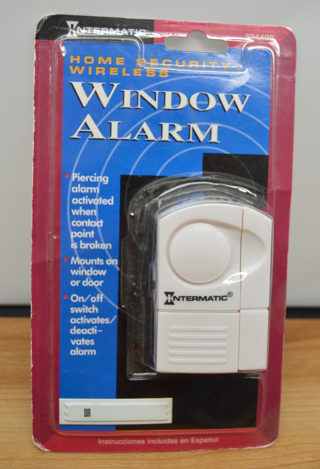 Intermatic SP440B White Home Security Wireless Window Alarm