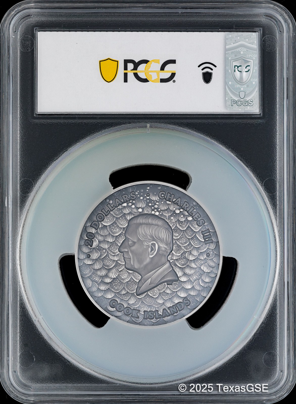 2025 Cook Islands 3oz Silver $20 Underwater Fantasy - Sea Monster PCGS SP70 FDI