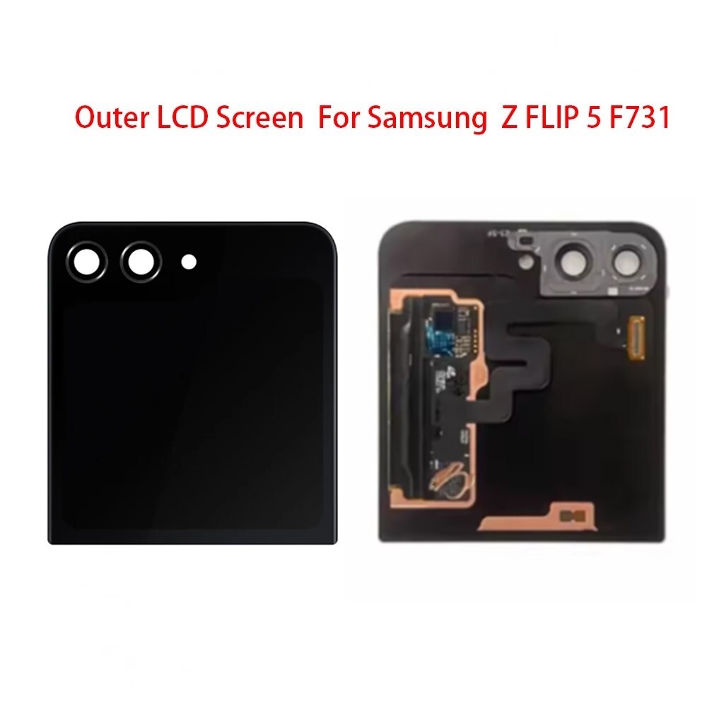 External LCD screen Outer Small LCD Screen Replacement for Samsung Z flip 5 F731