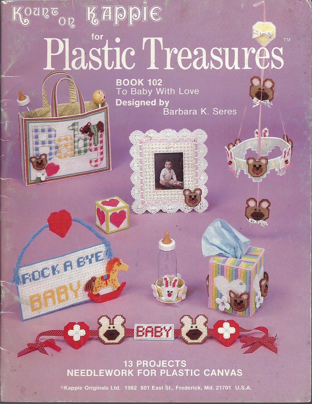 TO BABY WITH LOVE ~ KAPPIE ORIGINALS - plastic canvas