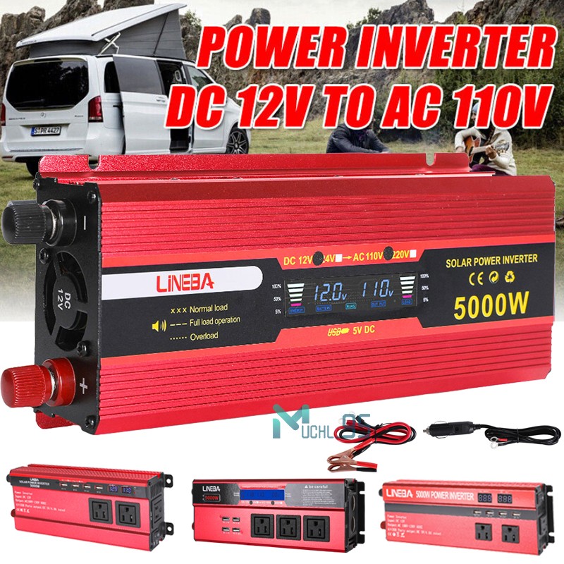 Inversor de energía para automóvil Convertidor solar de onda sinusoidal pura