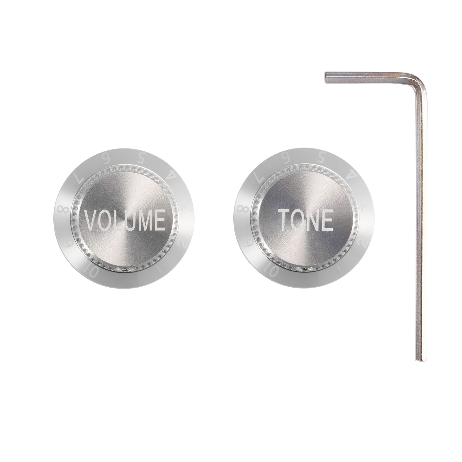 1/4" Set Screw Metal Strat Guitar Potentiometer Knobs Aluminium Volume Tone Knob