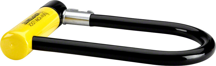 Kryptonite York U-Lock - 4 x 8 Keyed Black Includes Bracket Bicycle Lock