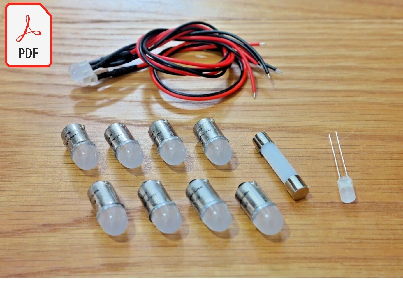 Sansui Tu-666 replacement front LED lamps bulbs lights upgrade kit INSTRUCTIONS
