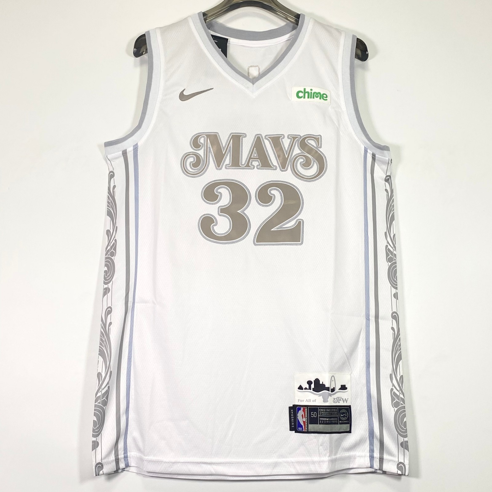 Cooper Flagg #2 Embroidered Jersey, White, S/M/L/XL/2XL