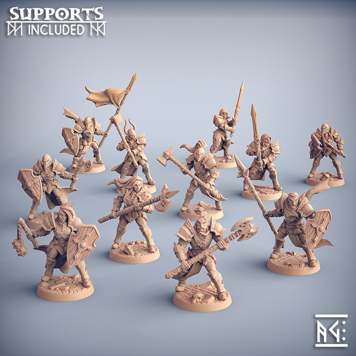 Fighters Guild Warriors - Modular Hands/Weapons - Artisan Guild - D&D 32mm