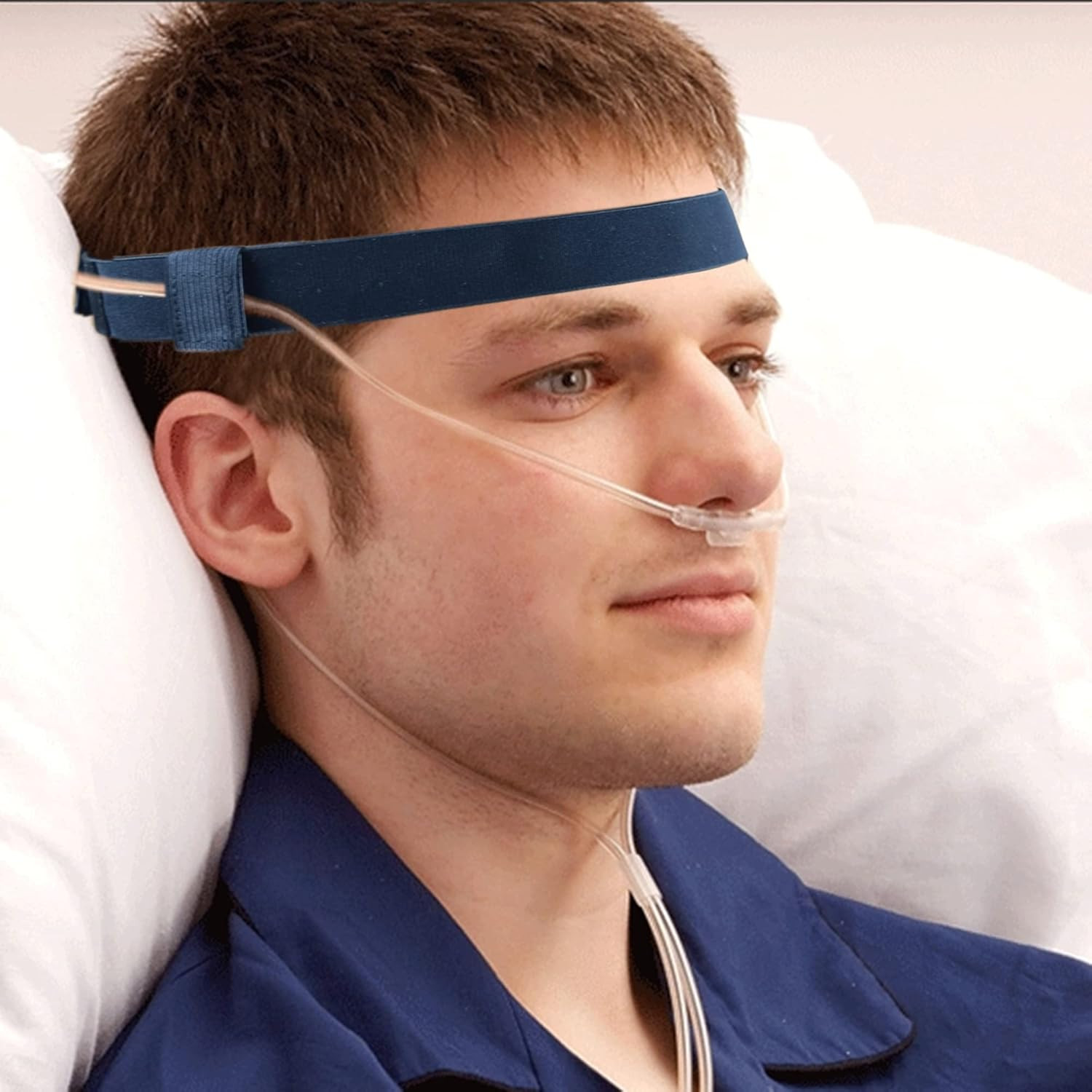 Comfortable Nasal Oxygen Cannula Ear Protector Cannula Headband for Oxygen Users