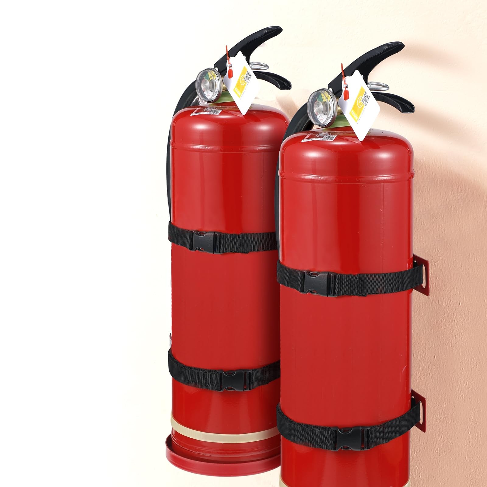 2 PCS Fire Extinguisher Metal Bracket Holder Wall Mount Compatible 5 Pound