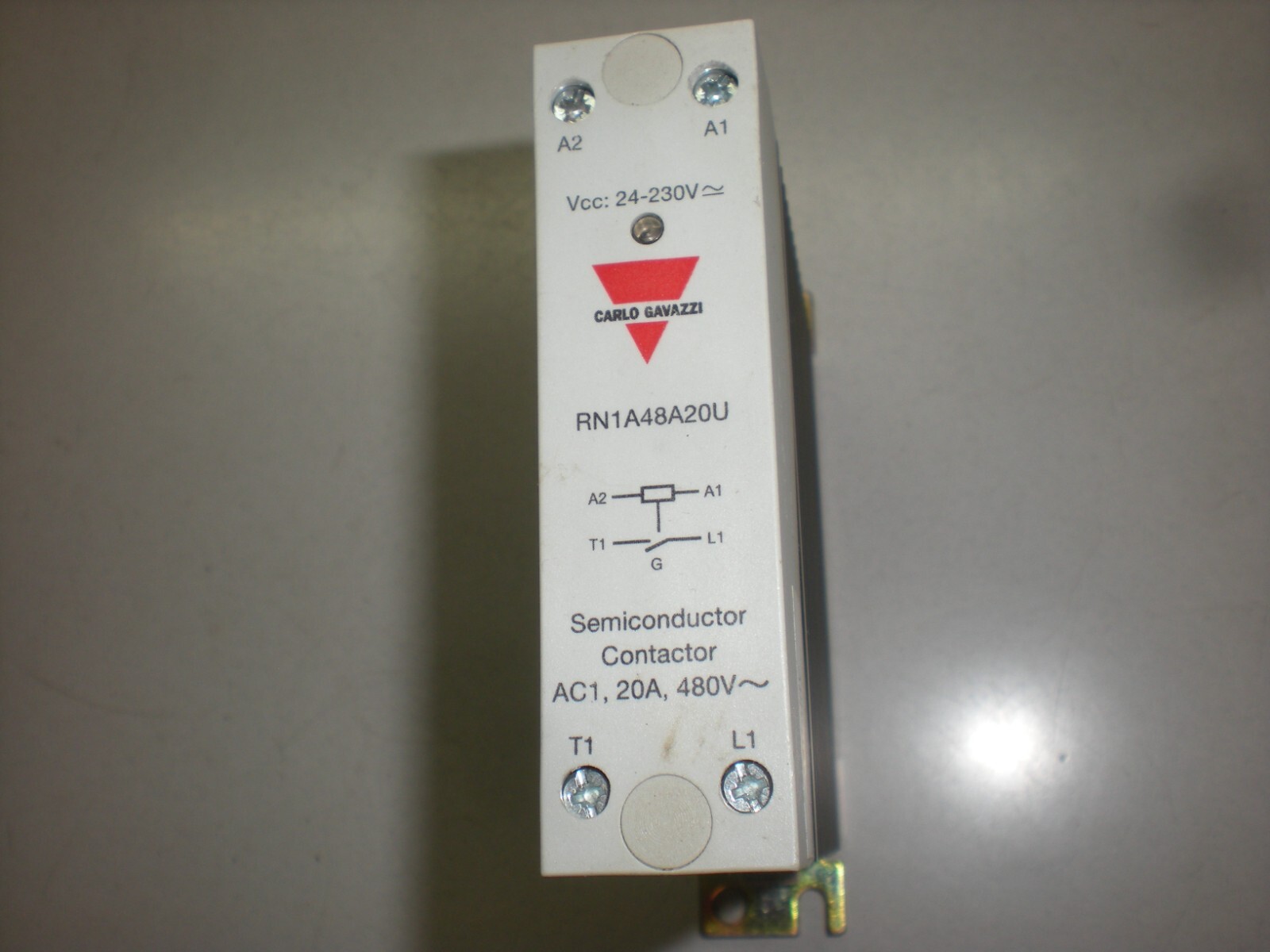 Carlo Gavazzi RN1A48A20U Solid State Relay - 24-230V AC or DC Coil - Tests OK