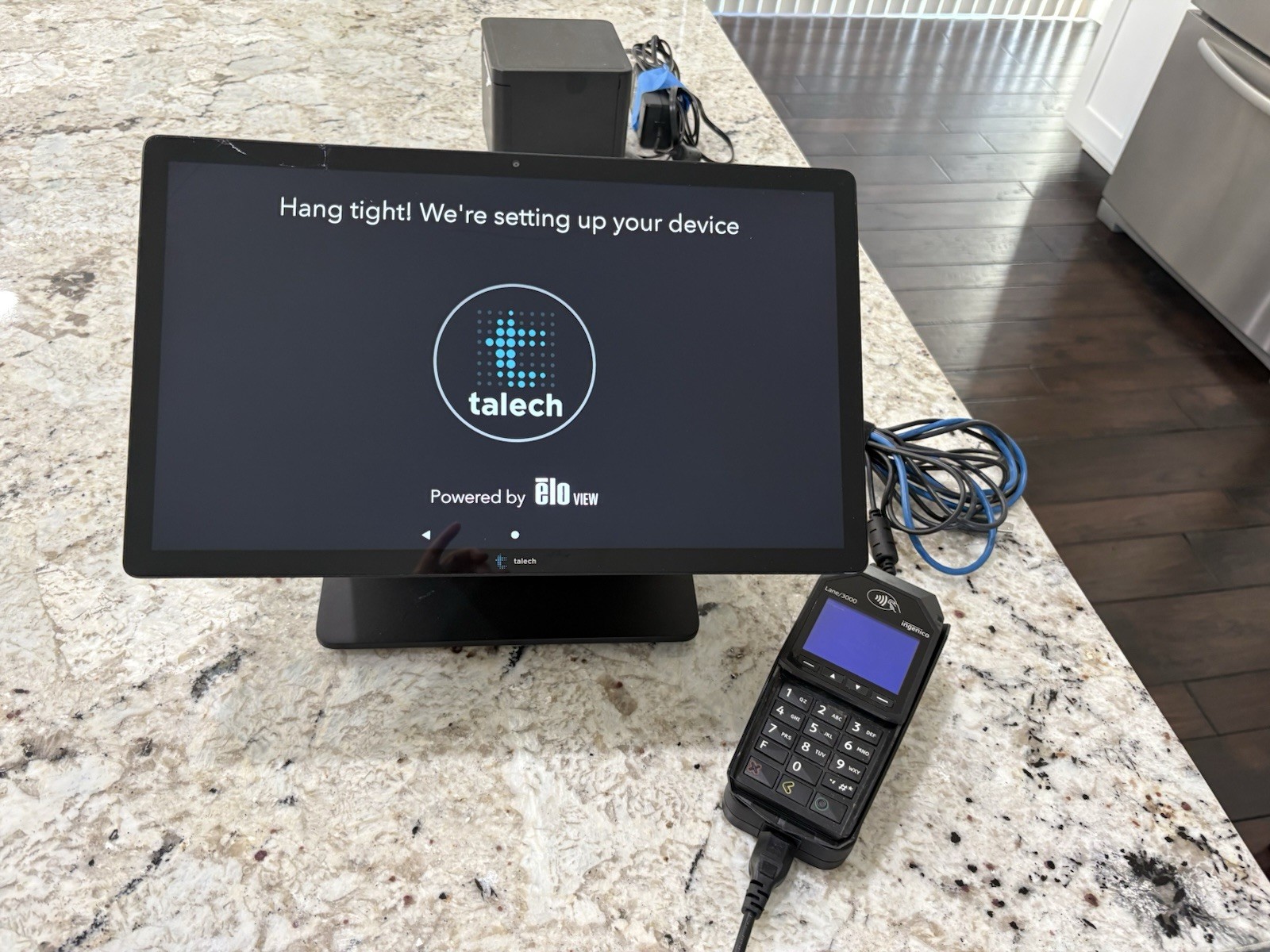 Elo Android Touchscreen POS Terminal w/ Talech, Star Printer, Card Reader.
