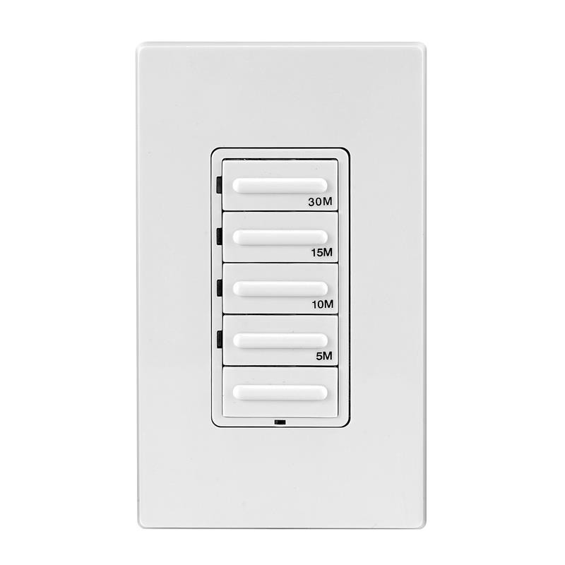 Leviton Decora DT130-1LW Indoor Countdown Timer 120 V White