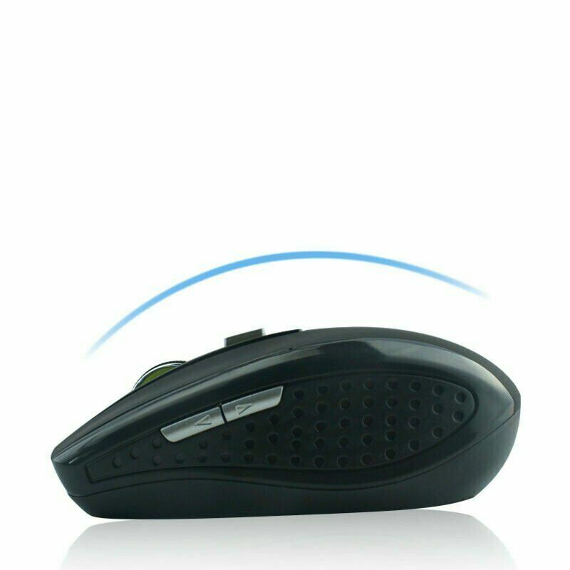 Black Wireless Mouse Optical USB Laptop PC Computer 2.4GHZ DPI