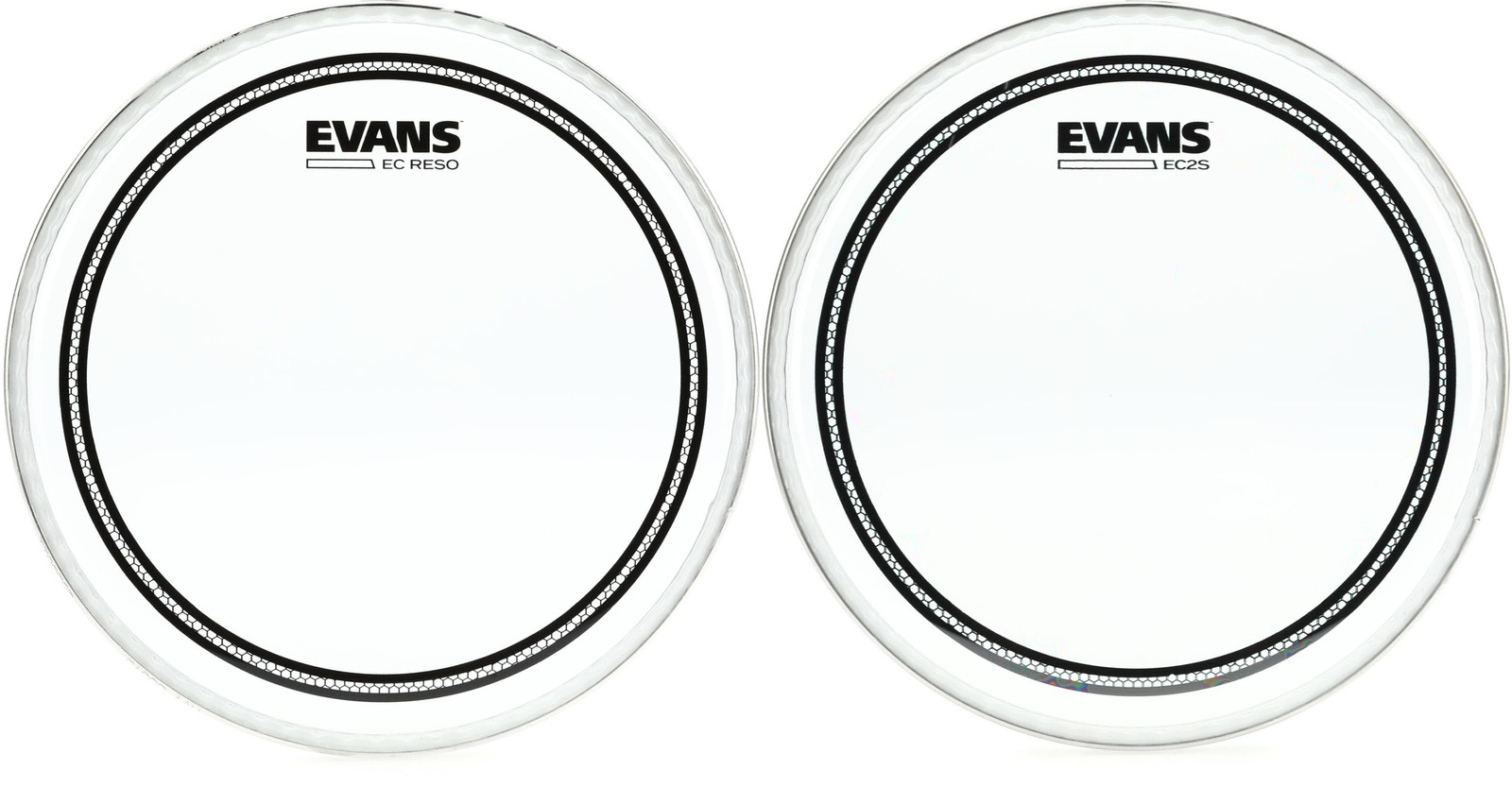 Evans EC2S Clear 8 Inch Drumhead with Value Bundle