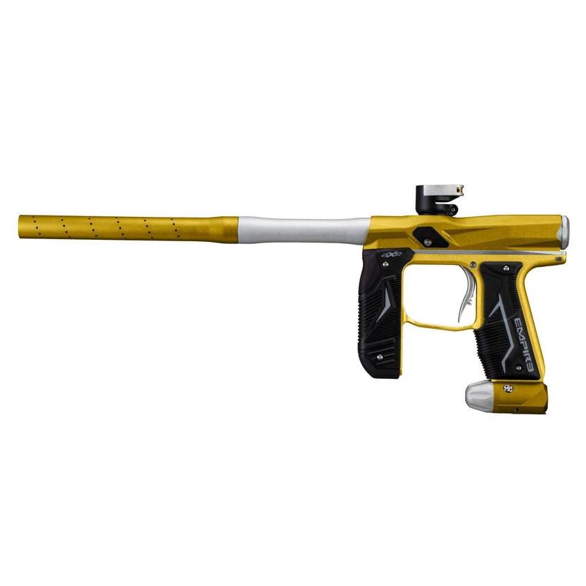 Empire Axe 2.0 Paintball Marker  - Gold / Silver Player Package Hopper + Tank