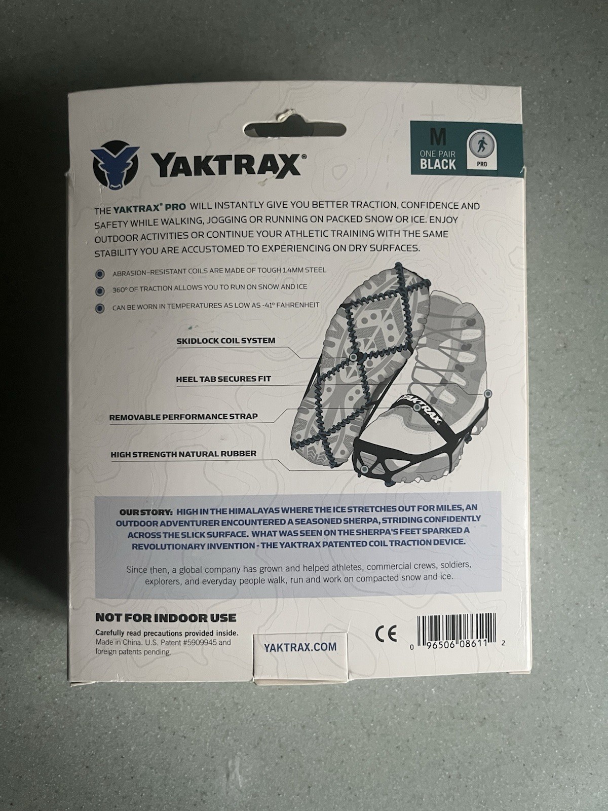 Yaktrax Pro Winter Traction Size Medium New In Box