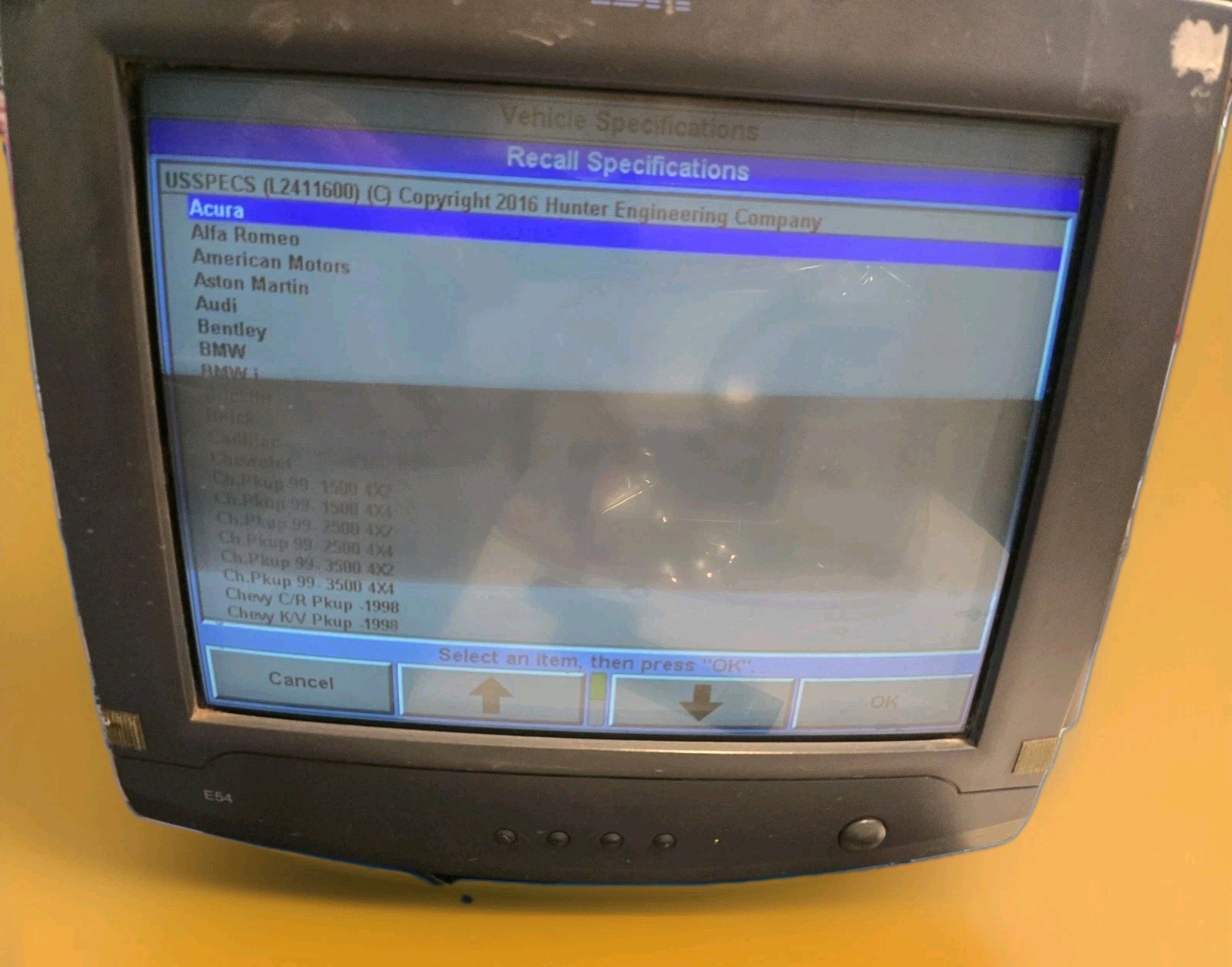 Hunter 311 Wheel Aligner Console IBM CRT Remote 2016 Software Tested Rare Legacy