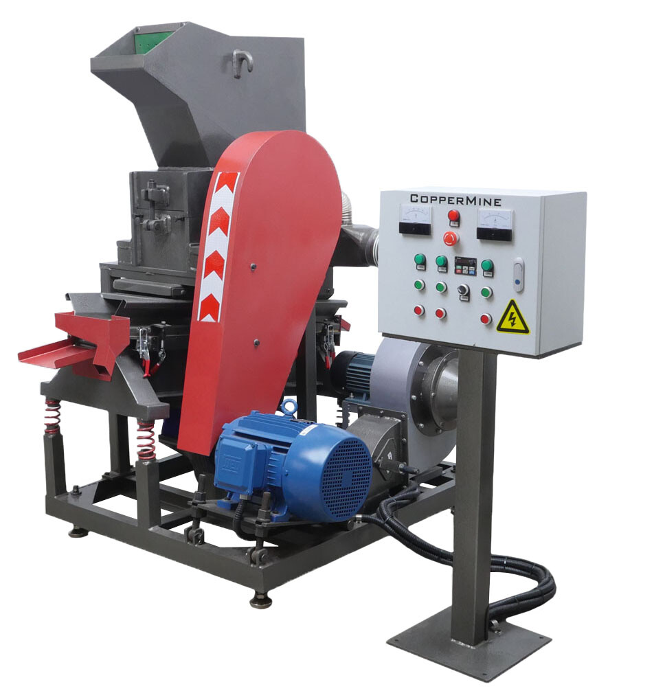 Industrial Compact Copper Wire Granulator Processes Low-Grade Copper Separation