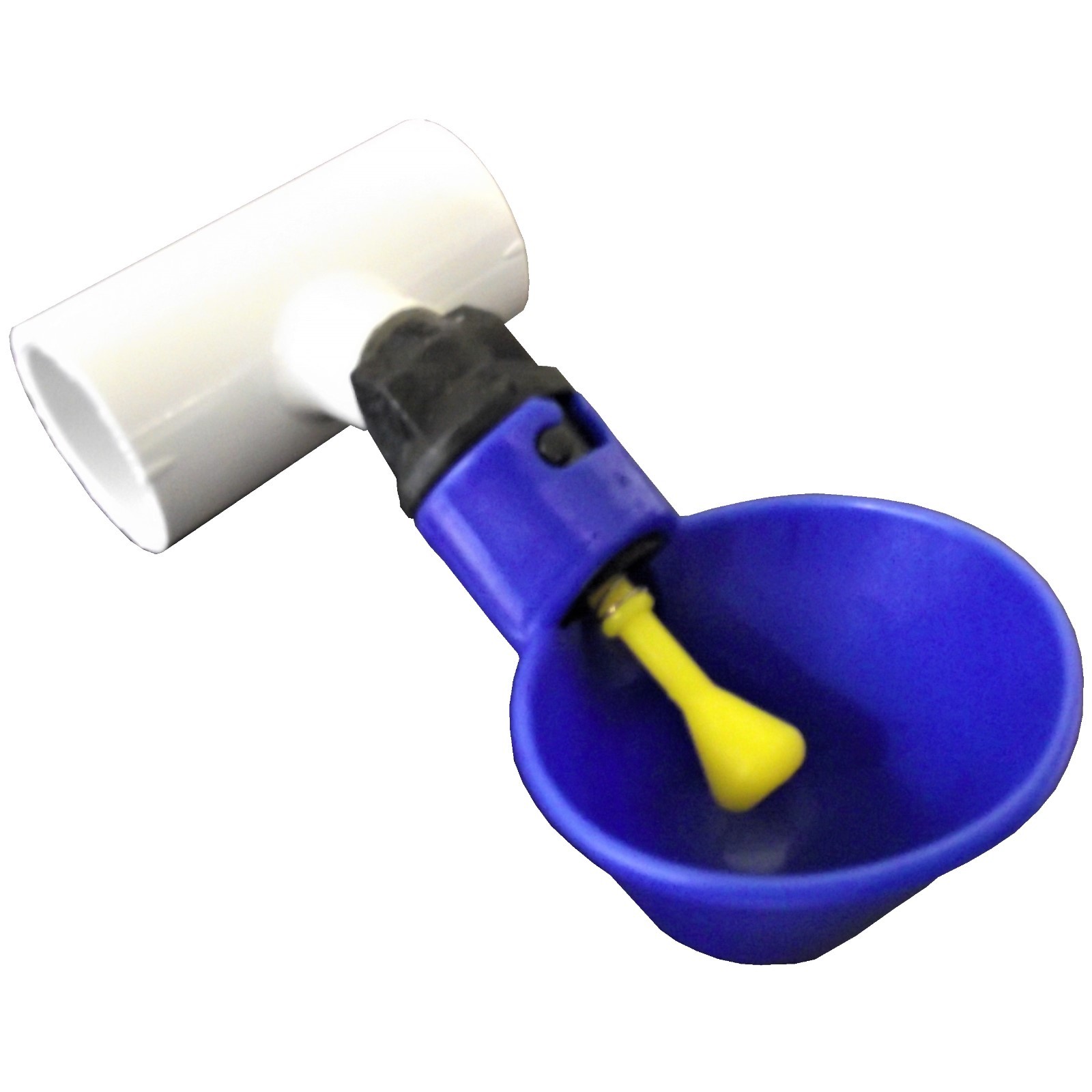 (20) AUTOMATIC WATERER DRINKER CUPS & 1/2" PVC TEE FITTING CHICKEN WATER POULTRY