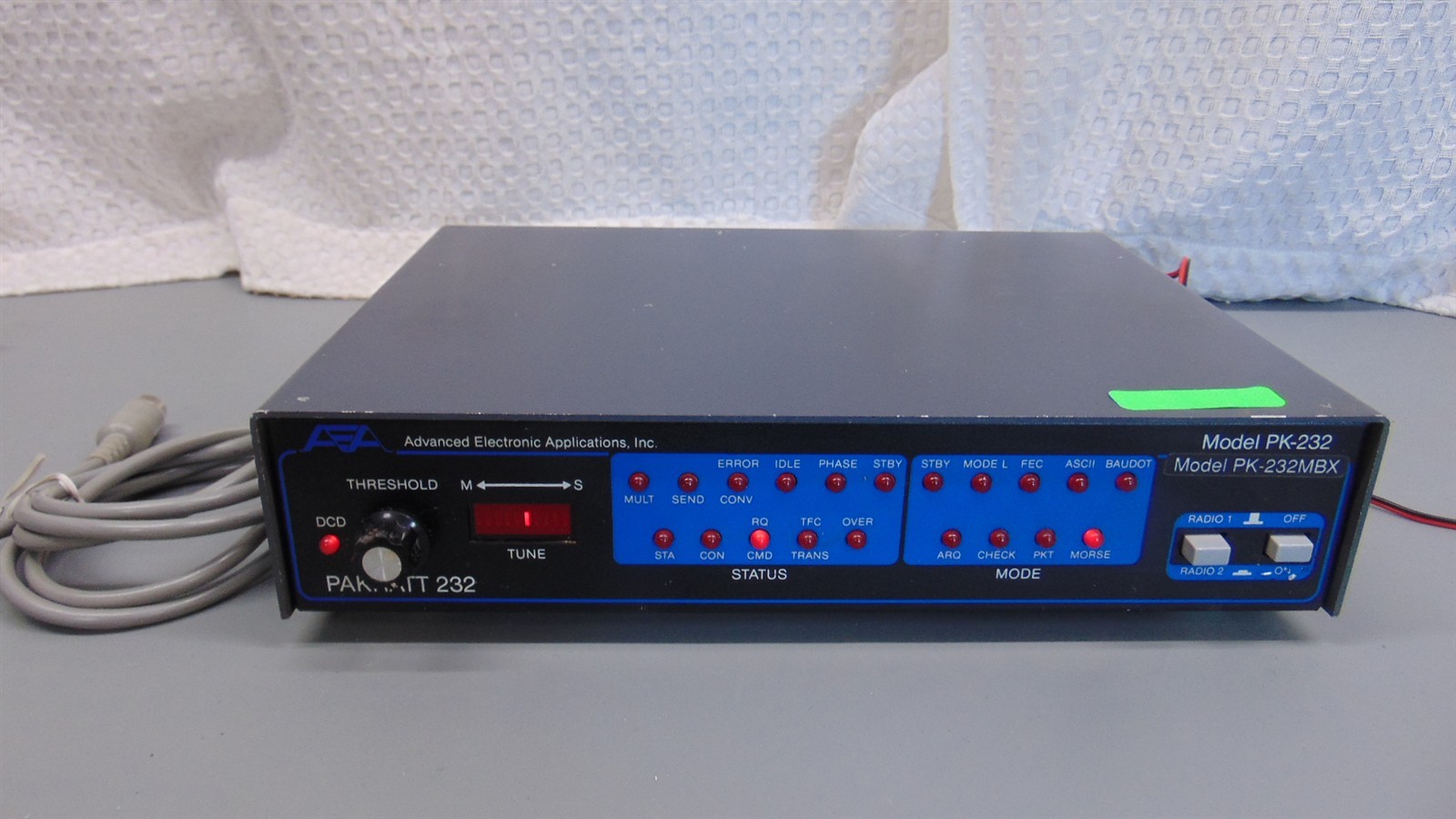 AEA PK-232MBX MULTIMODE TNC DATA CONTROLLER With Cables