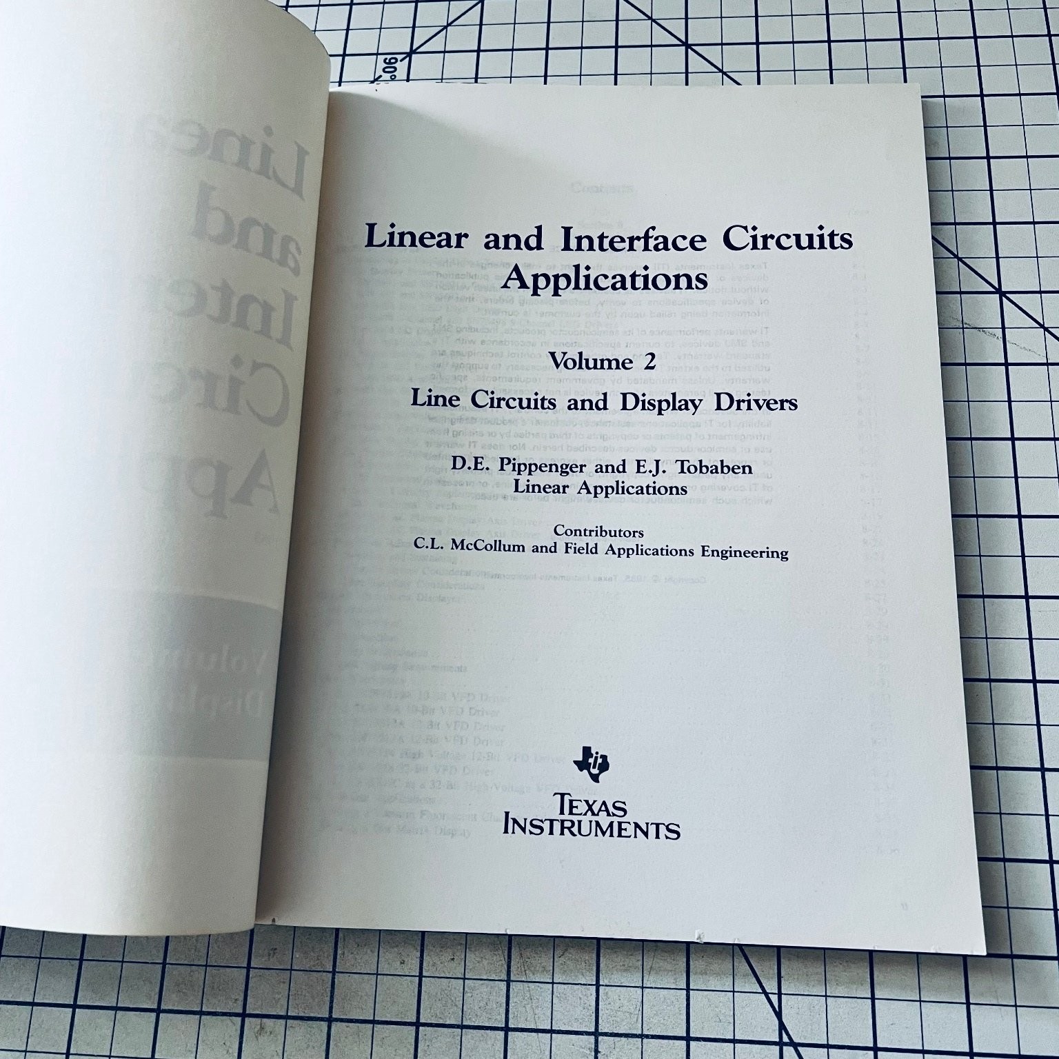 Texas Instruments Linear and Interface Circuits Applications Manual 1985 Vo; 2