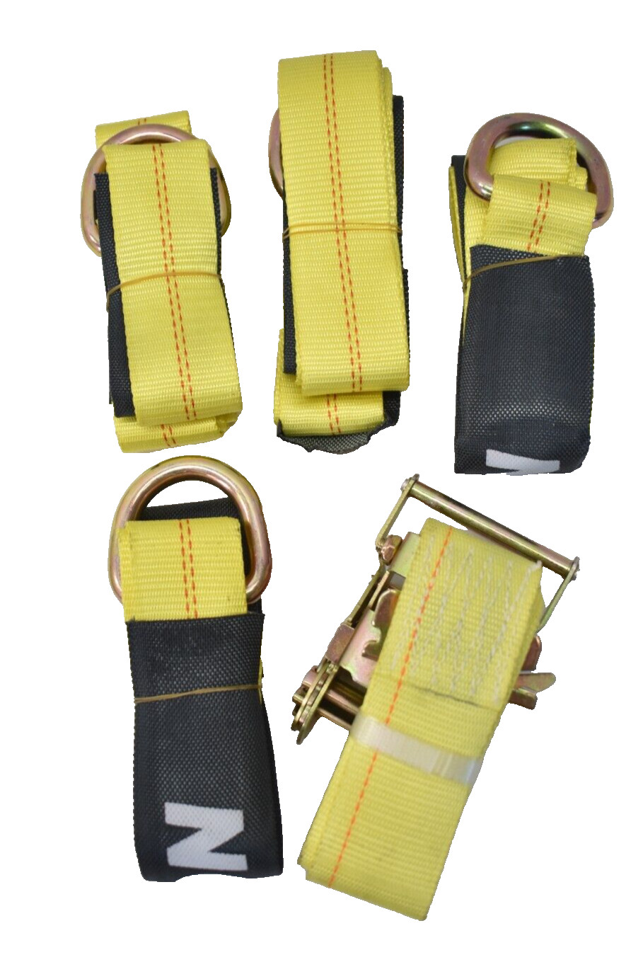 Goasion Ratchet Tie Down Straps 2" x 96" 4 Straps w 1 Ratchet Tire Security