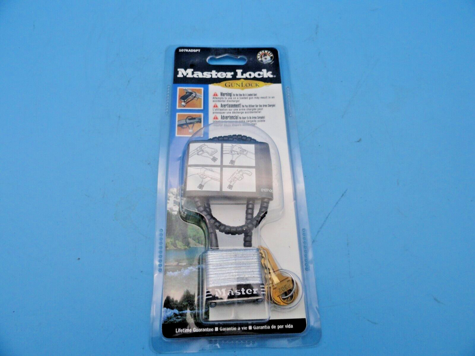 Master Lock Cable Gun Lock & 2 Keys (107KADSPT)