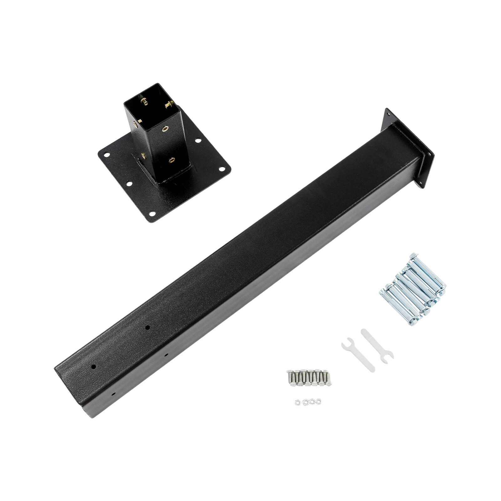 Mailbox Post with Post Base Mailbox Mounting Post Mailbox Post for Outside Black