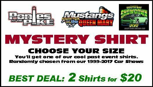 Mystery Shirts - Past Car Show Apparel - 2 Shirts. FREE USA Shipping! $50 Value