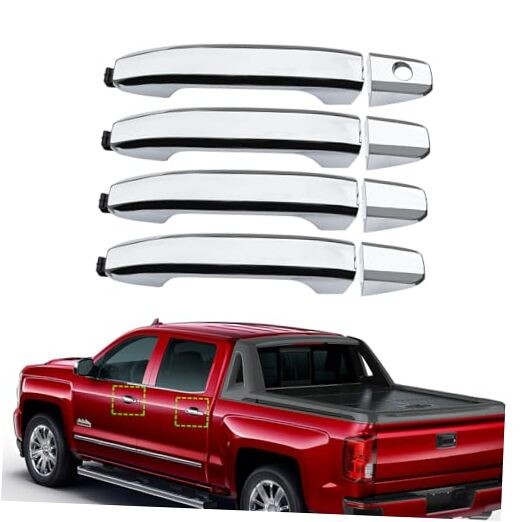 Exterior Door Handle Compatible with 2014-2020 Chevy Silverado Tahoe/GMC