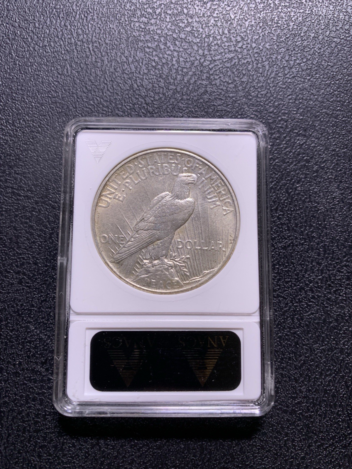 1921 Peace Dollar ANACS UNC Details Net MS60
