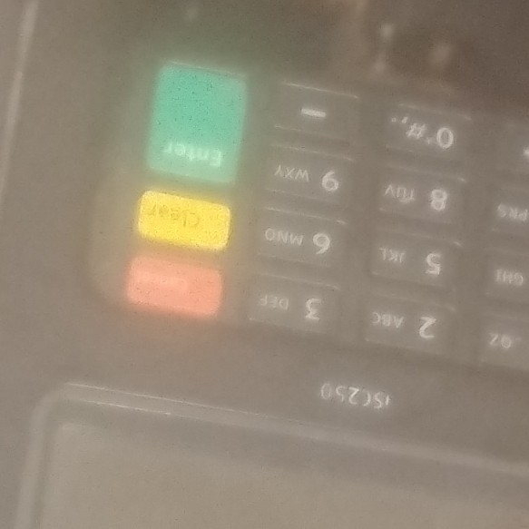 Ingenico ISC250 POS Pin Pad Keypad Used