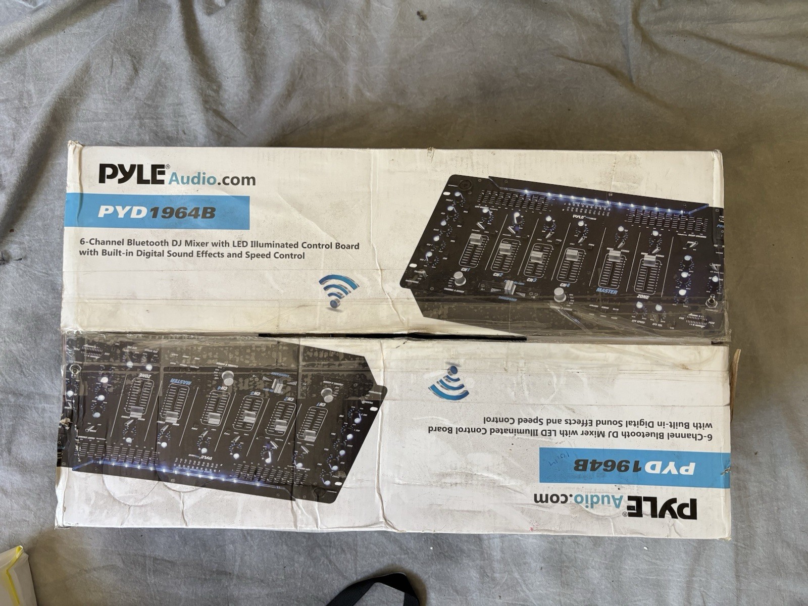 Pyle PYD1964B 6 Channel Bluetooth DJ Studio Audio Sound Board Mixer System