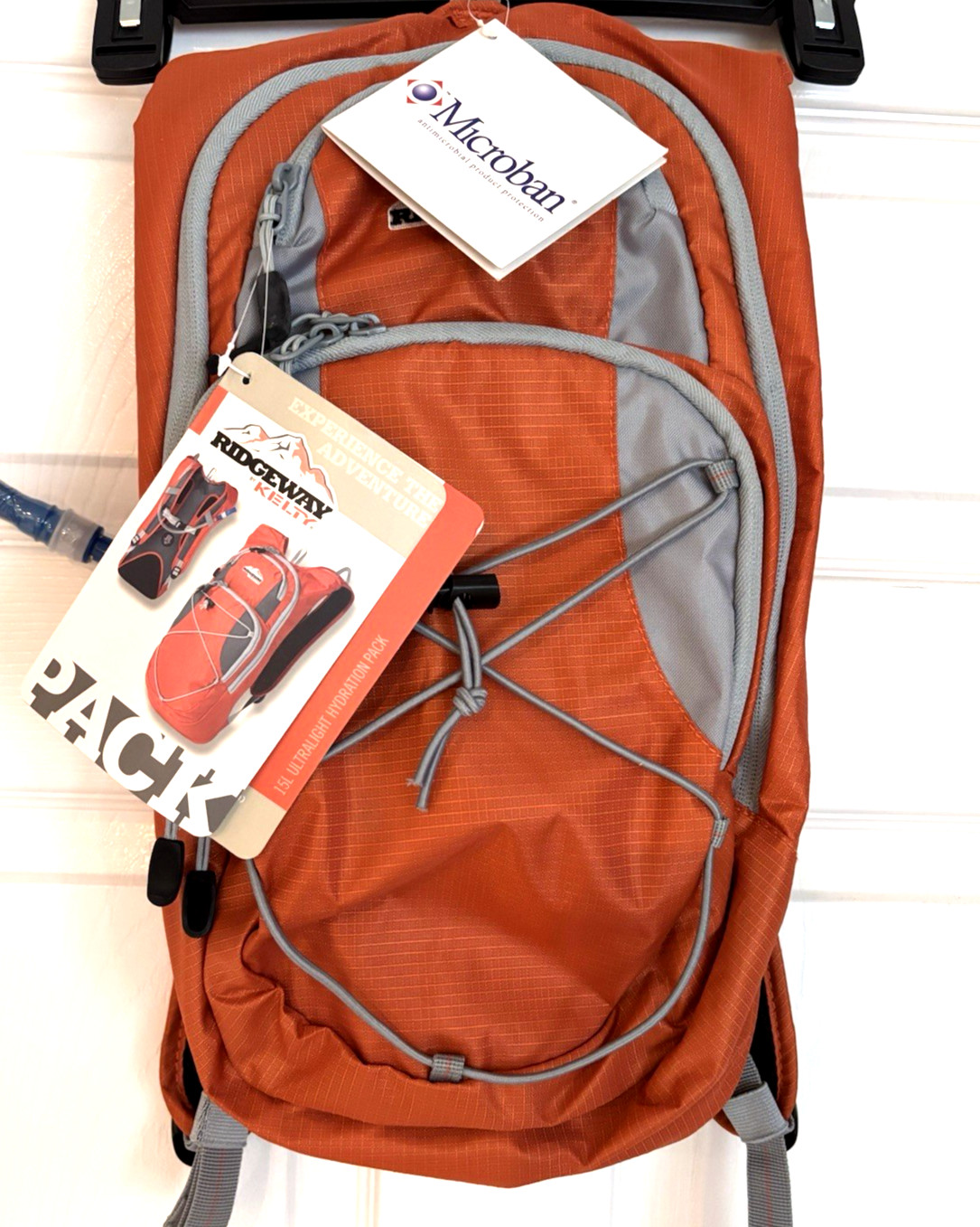 NEW Ridgeway by Kelty 15L Ultralight Hydration Backpack, Orange/Grey