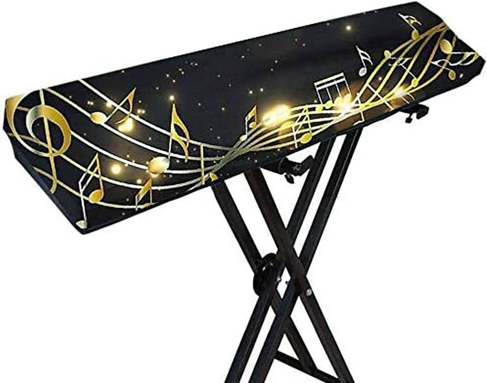 Piano Keyboard Dust Cover,61/88 Key Cover with Adjustable Style -1