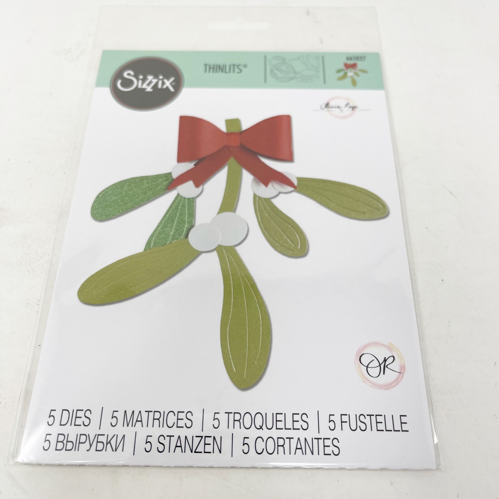 Sizzix Thinlits Christmas Cutting Dies Bundle Holly Mistletoe Winter NEW