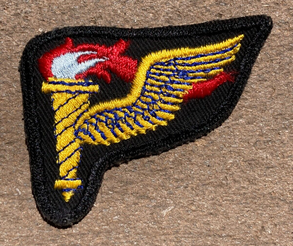 US Army Pathfinder Cloth Patch - Black Twill Cut Edge Type Military Insignia
