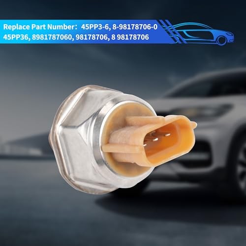 Fuel Injection Pressure Sensor 45PP3-6 Compatible with Isuzu Dmax D-Max 2006