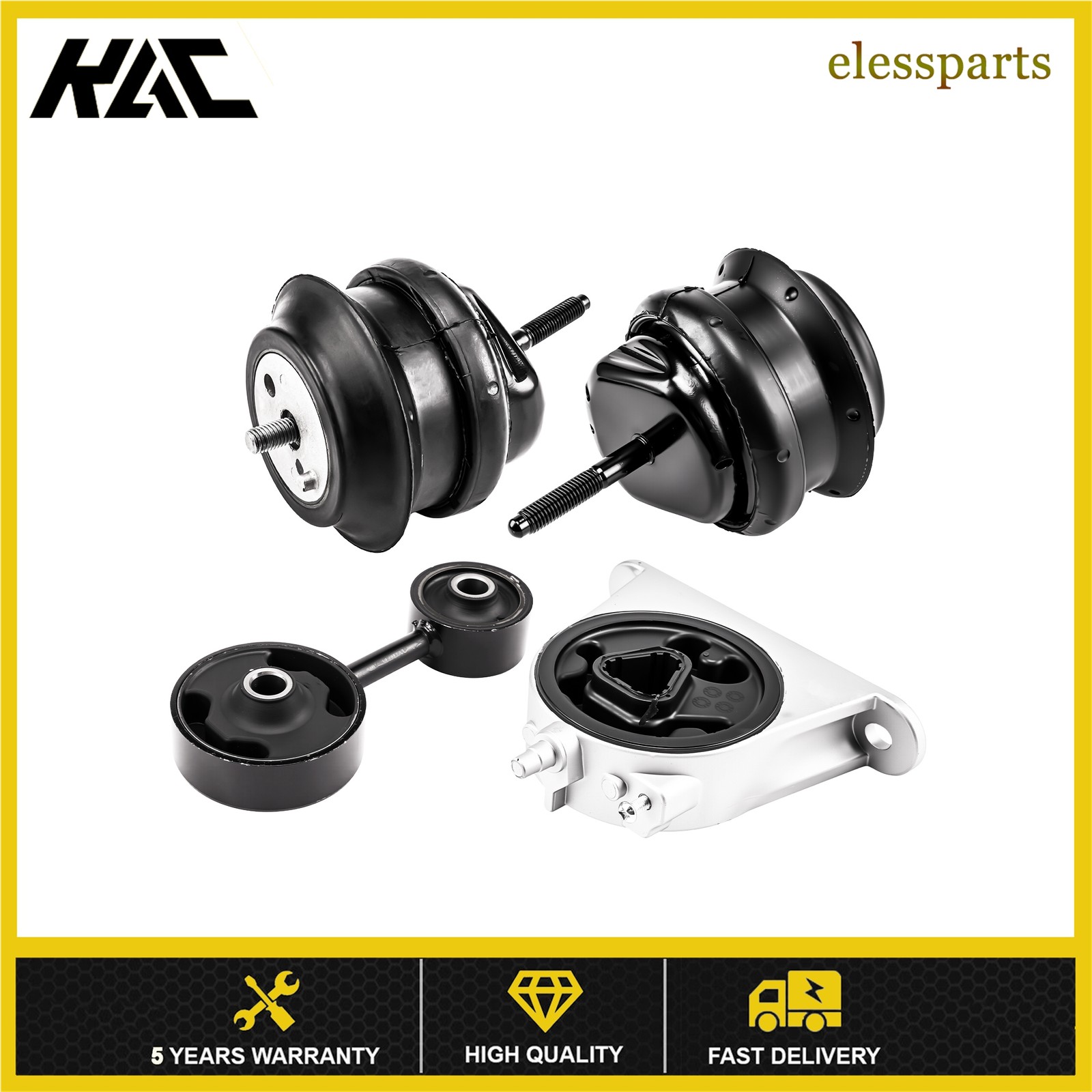 4Pcs Engine Motor & Trans Mount For Chrysler Pacifica 3.5L 3.8L 4WD 2004-06
