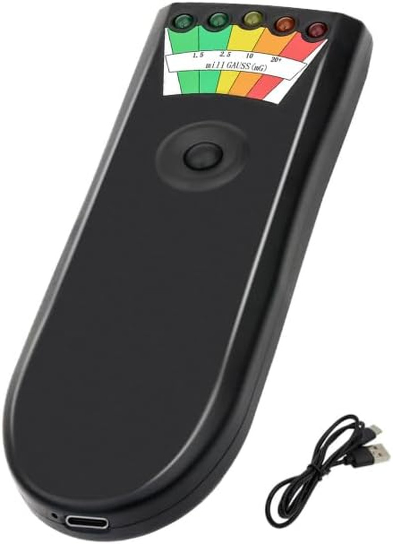 Rechargeable EMF Meter with 5 Level LED EMF Meter Ghost Hunting Paranormal
