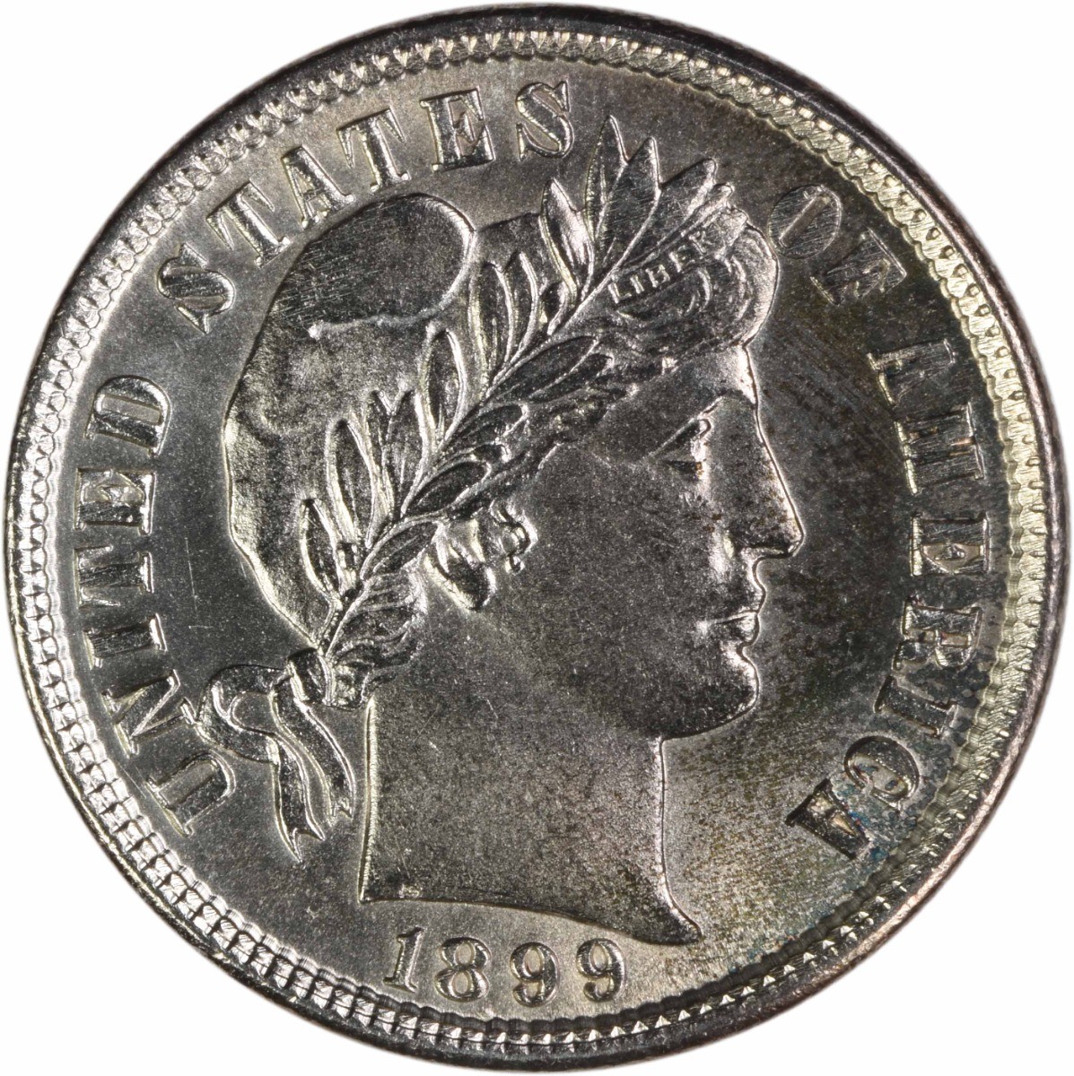 1899 Barber Silver Dime Choice BU+ Uncertified #115
