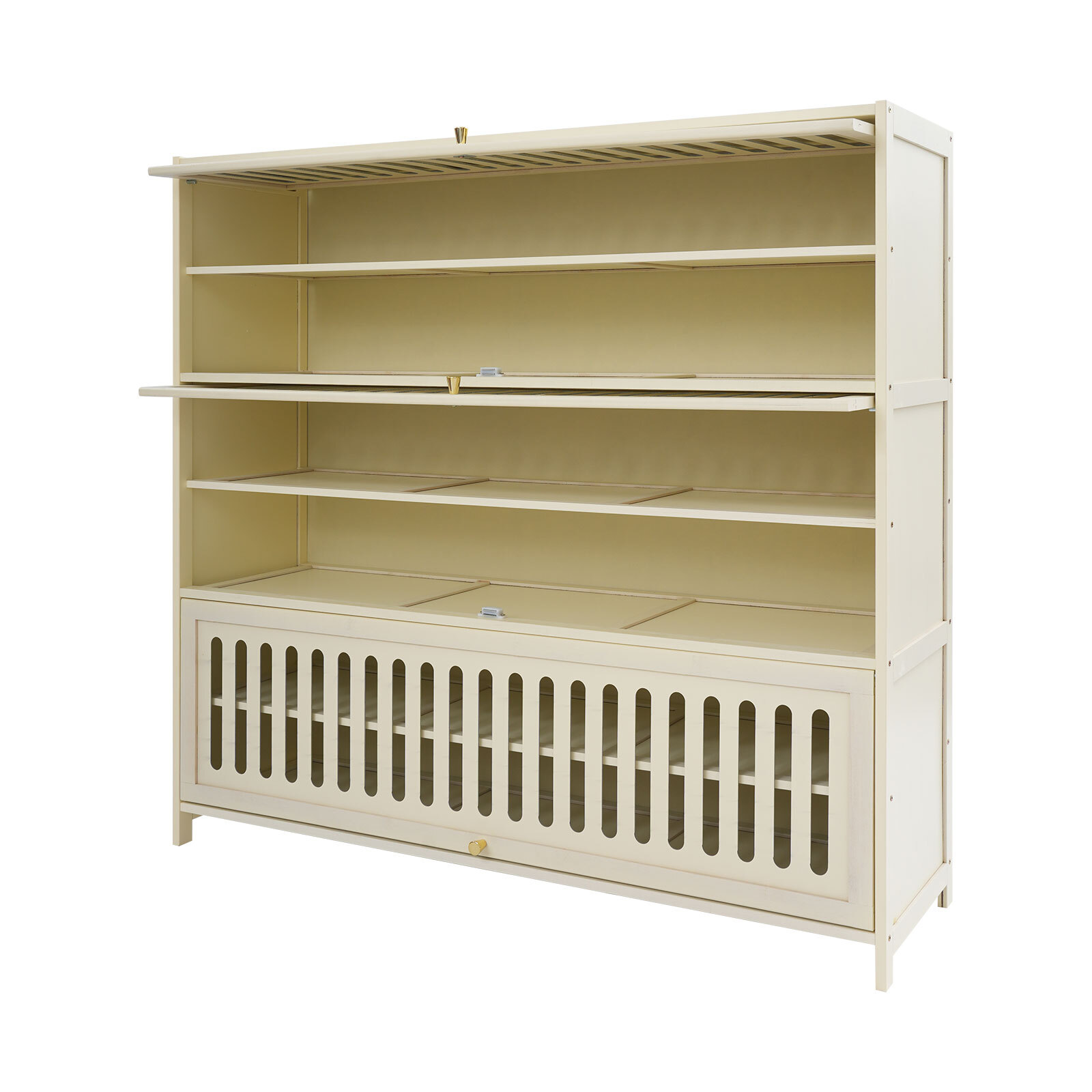 7-tier Shoe Cabinet White Shoe Cabinet With Flip-up Doors For Entryways Bedrooms