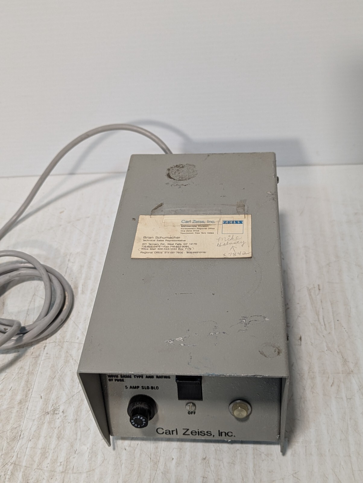 Carl Zeiss 1100 Microscope Illuminator Light Source Power Supply - Free Shipping