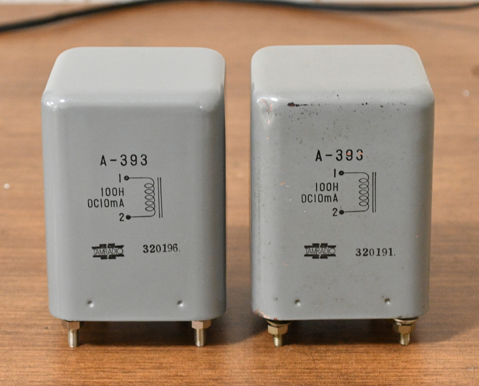 Pair of TAMURA A-393 plate choke transformer for tube amp